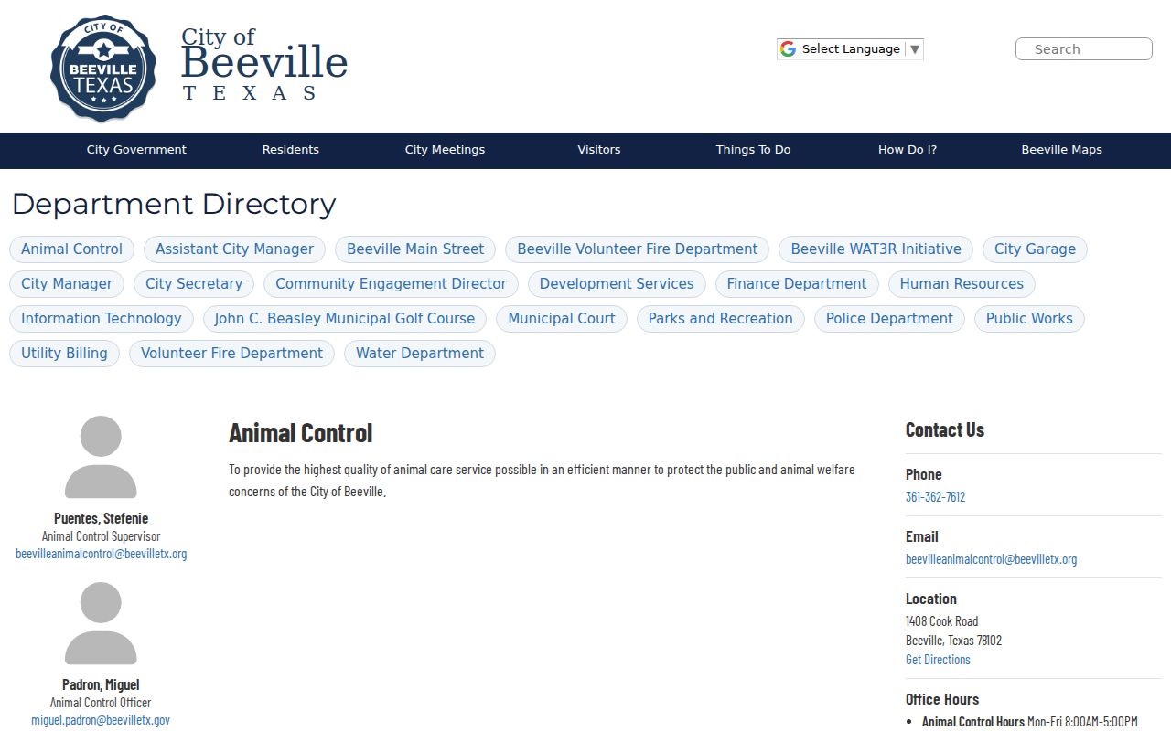 Beeville criminal history Municipal Court records office
